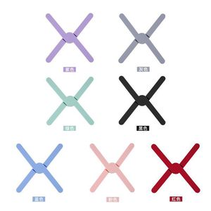 Alfombrilla de silicona aislante del calor, posavasos, protector antiescaldaduras para ollas, cuencos, platos y cacerolas, color sólido - Product Image 1