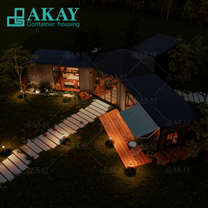 Mới cao cấp mô-đun nhà tiền chế nhà prefab nhà hình lục giác biệt thự sang trọng nhà máy tùy biến có thể tháo rời nhà <span class=keywords><strong>CONTAINER</strong></span> - Product Image 4