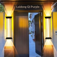Lampe murale extérieure en acier inoxydable, projecteur étanche pour cour, villa, terrasse, porte, LED super lumineuse 3000K, 50000 heures