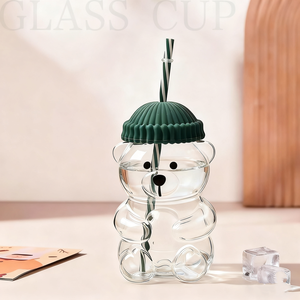 Verres à boire en forme d'ours en peluche au design classique, mignons et amusants, pour le café, le jus, le thé et le lait, pour une utilisation dans les restaurants - Product Image 1