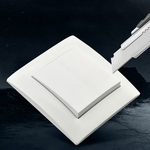 Estilo minimalista, buen precio, 10A, 250V, 1 vía, interruptor de luz de pared, interruptores de pared eléctricos resistentes a los arañazos para el hogar - Product Image 4