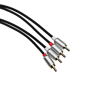 <span class=keywords><strong>Cable</strong></span> de Audio HIFI de nailon de alto rendimiento Premium doble línea de loto 2RCA a 2RCA <span class=keywords><strong>cable</strong></span> de interconexión para amplificador DVD TV CD <span class=keywords><strong>altavoz</strong></span> - Product Image 3