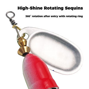 Cebos giratorios de metal duro de 5-11g de alta calidad al por mayor, señuelos de cuchara reflectantes para salmón y <span class=keywords><strong>besugo</strong></span> en Río/Lago/Arroyo - Product Image 6