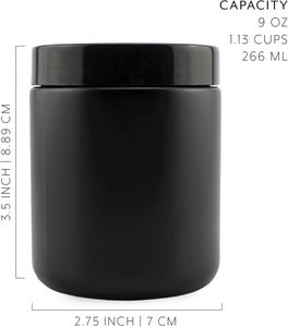 Envases cilíndricos PET de boca ancha vacíos, tarros de 2oz/3oz/4oz/8oz/16oz de capacidad, tapa de rosca de plástico de color personalizado para medicamentos y pastillas - Product Image 3
