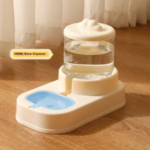 Dispenser air kucing dan anjing pola padat otomatis tempat makan air minum khusus mangkuk makanan dan tempat makan hewan peliharaan - Product Image 3