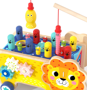 Hoye crafts-juguete de martillo de madera para niños, con función de música de pesca y coche, Banco de juguete multifunción, juguete para golpear madera - Product Image 6