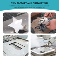 Machine de découpe à jet d'eau abrasif 3 axes de marque privée WAMIT, machine de découpe CNC pour carreaux de marbre et granit
