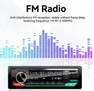 Factory Wholesale1 Din <b>Car</b> Stereo MP3 Player with FM Transmitter BT 5.0 2 USB Ports Large LCD Screen <b>Amplifier</b> & Radio Tuner - Product Image 5