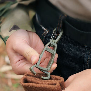 Großhandel Bestseller Hochwertige Camping Kunststoff-Clips Outdoor Wandern Tragbare Taktische Kunststoff-Karabiner für Camping - Product Image 4
