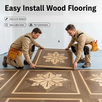 Parquet contrecollé large de 240 mm, chêne huilé UV blanc, design à languettes et rainures, fabricant professionnel