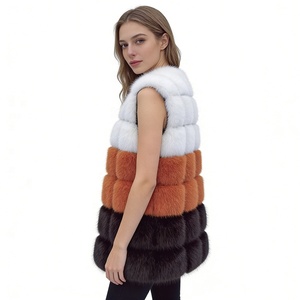 Zeyu New Autumn/Winter Eco-Friendly Breathable Faux Fur Vest Casual Women's <strong>Longline</strong> Korean-Style <strong>Waistcoat</strong>/Outerwear Single - Product Image 4
