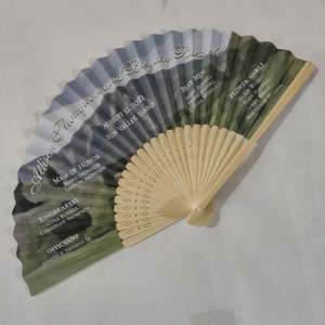 Éventail en papier personnalisé à sublimation, populaire et économique, pour promotion, vente en gros BSBH - Product Image 4
