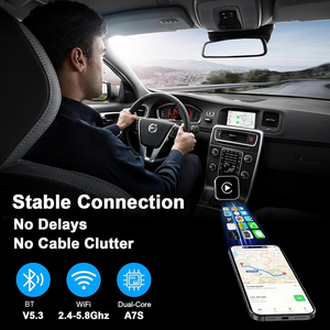مشغل سيارة أندرويد لاسلكي صغير يعمل بمنفذ Usb للسيارة أبل دانغل واي فاي 5g محول عالمي مازدا لكزس لمرسيدس بنز سيارة آيفون - Product Image 3