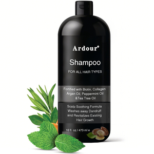 Shampooing Herbal Doux Nettoyant Hydratant Apaisant Contrôle du Sébum Traitement du Cuir Chevelu Gel 2-EN-1 Unisexe - Product Image 1