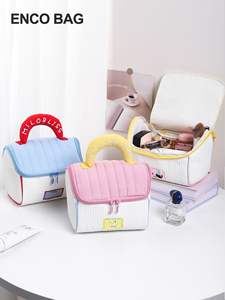 High-End Women Fashion <b>Cosmetic</b> Case Candy Pattern 20-35L Soft Handle Daily Use Travel Portable <b>Storage</b> Bag Zipper Closure Made - Product Image 4