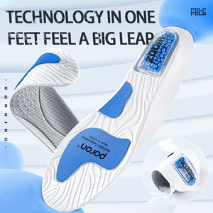 Vente en gros coussin d'air zoom antidérapant à paume pleine semelle de sport PORON à double rebond et amortissement quantité minimale de commande à talon en U 1 paire - Product Image 2