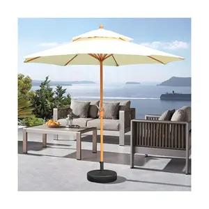 Hochwertige Gartenmöbel UV-wasserdichter Sonnenschutz Hängender Regenschirm Mittels tange schirme mit Single Vent Canopy