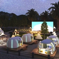 Maison en dôme ronde avec salle de bain Tiny House Dome