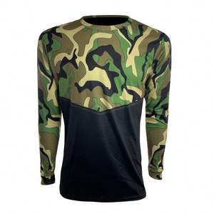 Camisas de pesca personalizadas de manga larga de poliéster UV de rendimiento de pesca de secado rápido transpirable sublimado para hombres - Product Image 1