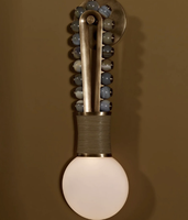Applique murale LED moderne en laiton E26 220V, design de luxe pour la décoration intérieure d'hôtel, chambre et couloir
