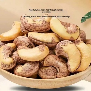Cashewnoten Originele Smaak Groothandel Grote Korrel Gezouten Gevulde Verpakking Paarse Schil 250g Gedroogde Vietnamese Specialiteit Noten Snacks - Product Image 3