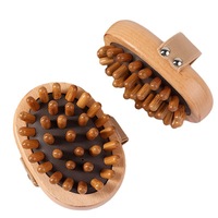 Cepillo de Masaje Capilar de Madera Natural Ecológico con Logotipo Personalizado, Cepillo Ovalado para Relajación Corporal Completa y Cervical