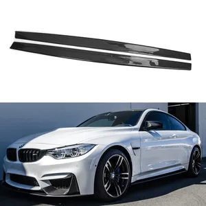 M3 M4 MP Carbon fiber side skirts Car body kit for BMW F80 M3 F82 M4 2015 2016 2017 2018 side bumper extension