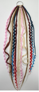 Queue de cheval élastique tressée <span class=keywords><strong>Salty</strong></span> Soul avec cordes colorées, parfaites pour les festivals et le style bohème, extension de cheveux tressés pour femmes - Product Image 5