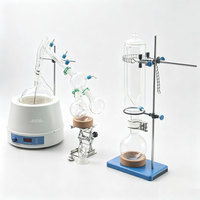 Machine de distillation moléculaire à courte voie en verre personnalisable pour l'extraction d'huile de dinde