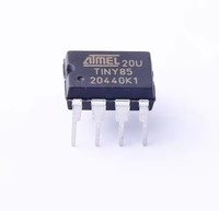 Microcontrolador IC TINY85 SMD de 8 bits, 20MHz, 8KB (4K x 16), (componentes electrónicos), ATTINY85, ATTINY85, 1, 2, 2, 1, 2, 1, 2, 1