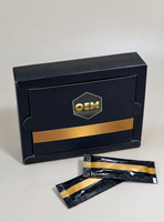 Boîtes en carton rigide de haute qualité Golden Horse Choco Miel Rhino VVIP pour emballage de café, avec finition UV rose Pussycat