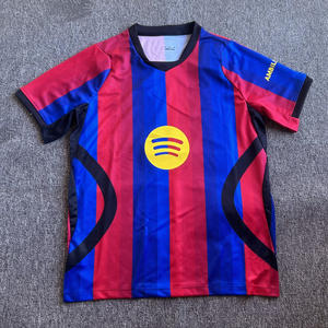 Uniforme de Fútbol de Verano Nueva Temporada 2026/27, Camiseta Local del Barcelona, Cuello Redondo, Secado Rápido, Manga Corta, Poliéster/Nailon Europeo - Product Image 2