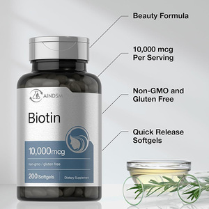 ไบโอตินสำหรับเส้นผมและผิวหนังและเล็บแคปซูลยาต้านอนุมูลอิสระสำหรับผู้ใหญ่ช่วยในการเจริญเติบโตของเส้นผม - Product Image 4