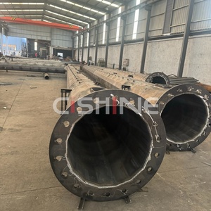 Tour d'antenne <span class=keywords><strong>de</strong></span> télécommunications Cishine en acier galvanisé octogonal et polygonal <span class=keywords><strong>de</strong></span> 15m, 18m, 20m, 35m, 40m, 45m pour éclairage 4G à vendre - Product Image 5