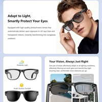 Lunettes Intelligentes IA : Reconnaissance IA, Traduction, Appel, Enregistrement Vidéo, Multifonction Haute Valeur, Verres à Teinte Variable, Tactiles
