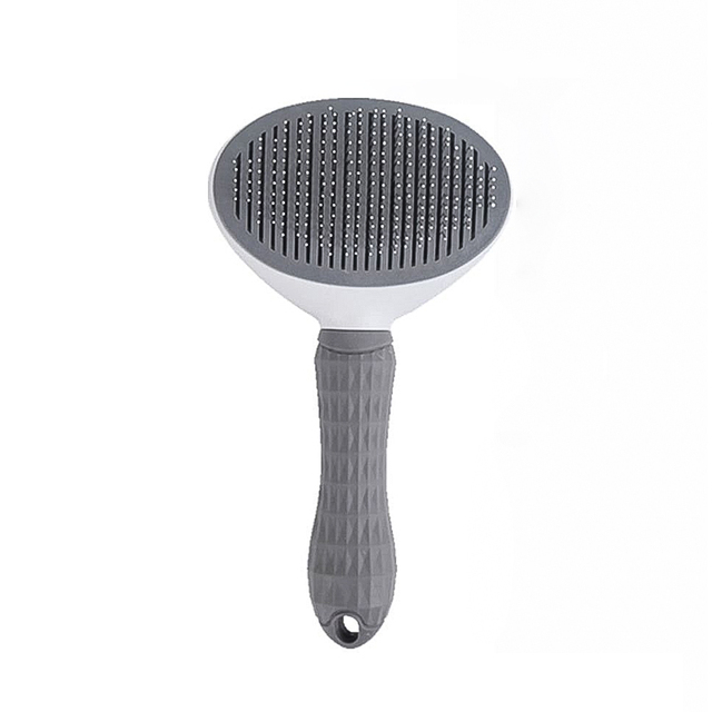 Premium Plastic Simple Self Cleaning Slicker Brush for Long/Short Haired Cats Dogs Rabbits-Professional Grooming Tool Effective