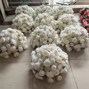 FL-013 Arreglo Floral <span class=keywords><strong>de</strong></span> Rosas <span class=keywords><strong>para</strong></span> Bodas y Fiestas, Centro <span class=keywords><strong>de</strong></span> <span class=keywords><strong>Mesa</strong></span> con Flores Blancas y Verdes <span class=keywords><strong>para</strong></span> <span class=keywords><strong>Eventos</strong></span> - Product Image 4
