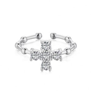 Dylam High Quality <b>Adjustable</b> Stack Finger <b>Ring</b> Set Wedding <b>Ring</b> S925 Sterling <b>Silver</b> Bamboo Knuckle 18K Gold Plated Bling <b>Ring</b> - Product Image 1