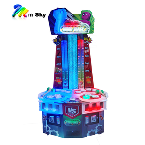 Macchina da gioco MSKY Hammer Skill a due giocatori con riscatto per bambini, gioco arcade in legno FEC da interno, Whack A Mole a gettoni in offerta! - Product Image 2