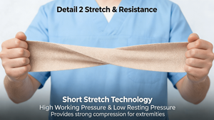 Vendas <span class=keywords><strong>de</strong></span> Compresión <span class=keywords><strong>de</strong></span> Alta Calidad Rosidal K <span class=keywords><strong>de</strong></span> Baja Elasticidad y Corta Elasticidad para Linfedema y <span class=keywords><strong>Trastornos</strong></span> Venosos - Product Image 4