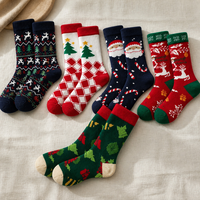 Chaussettes de Noël en tricot extensible, taille unique, pour toute la famille, lot en gros pour la saison des fêtes d'hiver