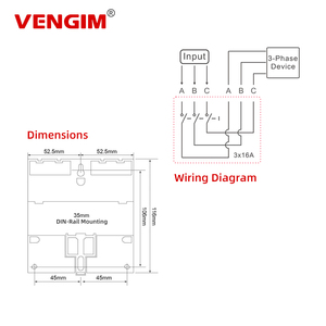 VG-KG317T สวิตช์ตั้งเวลาแบบดิจิตอลสามเฟส 380V รีเลย์ตั้งเวลาแบบตั้งโปรแกรมได้ พร้อมฟังก์ชั่นเปิด/ปิด 30 ครั้งต่อวัน/สัปดาห์ L27 - Product Image 5