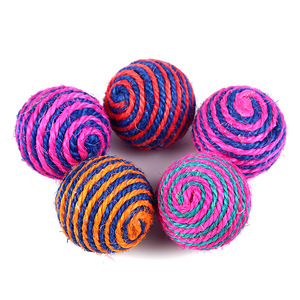Jouets interactifs écologiques pour chats, directement de l'usine : ensemble balle en sisal et souris, fournitures pour animaux de compagnie en stock - Product Image 5