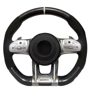 Volante de Fibra de Carbono para <span class=keywords><strong>Mercedes</strong></span> Benz Clase C Cla C200 G55 C300 Amg W203 W204 W205 W211 W213 W463 S205 A45s Cla 250 - Product Image 1