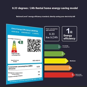 First-<strong>Class</strong> Energy-Saving Double-Door <strong>Refrigerator</strong> for Small Dormitory Household Refrigeration Freezing Dual-Purpose Top-Freezer - Product Image 2