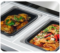 Machine d'emballage alimentaire sous atmosphère modifiée pour viande, scelleuse de barquettes MAP de table avec aspiration et injection de gaz