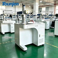 Machine de marquage laser à fibre de bureau 20W 30W 50W 70W 100W Gravure 2D 3D sur métal, pierre, acrylique Prise en charge DXF