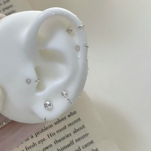 Modelo de Oreja para Exhibición de Joyería, Orejas Falsas de Silicona para Práctica de Perforación, Modelos Humanos de Silicona Suave Blanca, Morado y Azul - Product Image 3