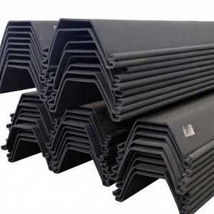 Palplanches en acier au carbone standard économiques, profil Z, longueur 6 m, pour la construction de petits barrageaux, la protection des terres agricoles et la gestion des eaux - Product Image 1