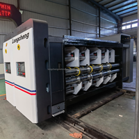 Machine de découpe à l'emporte-pièce à haute vitesse à 4 couleurs, machine d'impression automatique sur carton